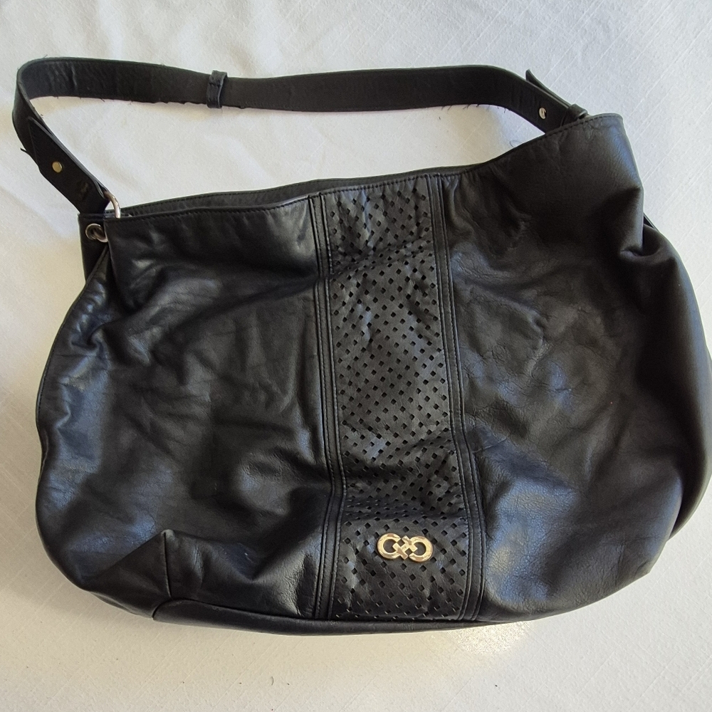 Cole Haan black leather handbag. Preowned